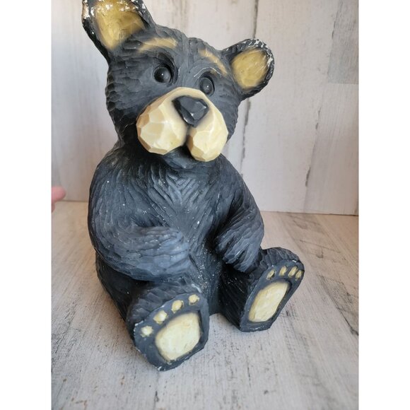 Youngs vintage black bear cub home decor woods Xmas unique - Picture 12 of 13